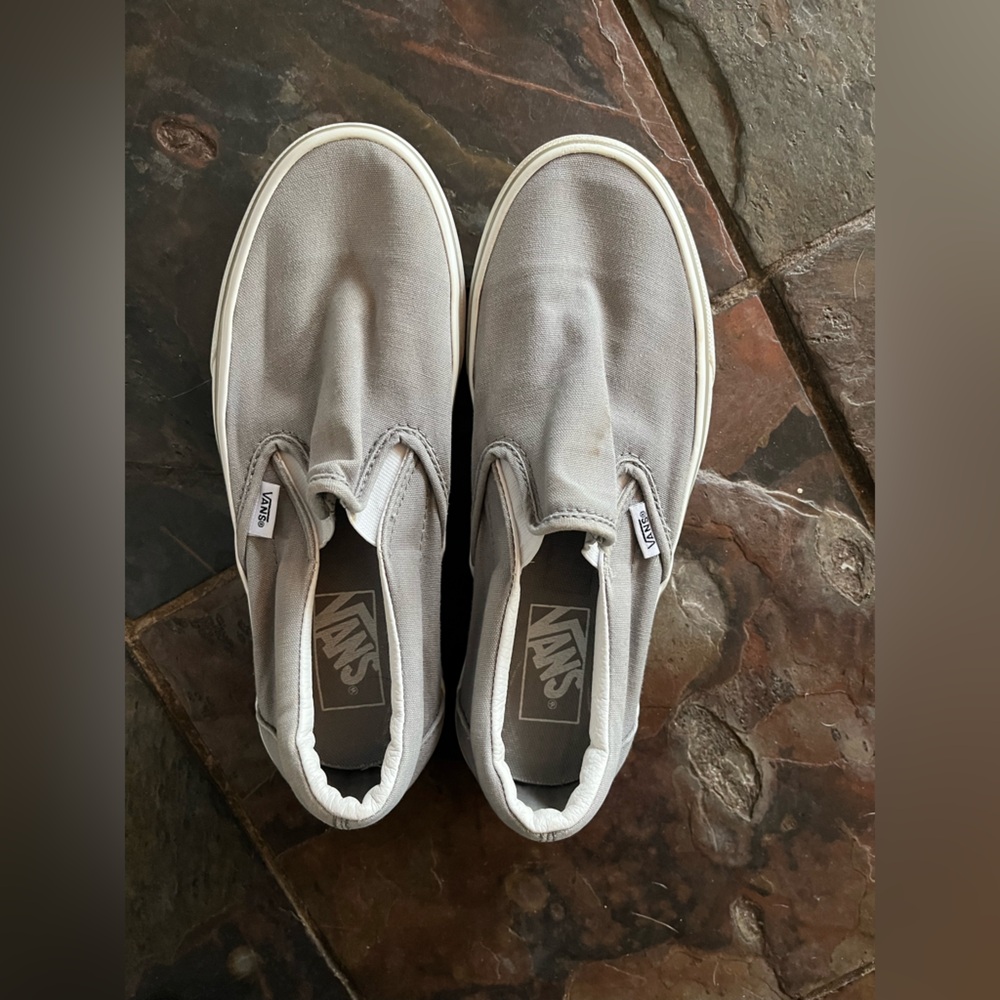Vans Classic Gray Slip-On Shoes